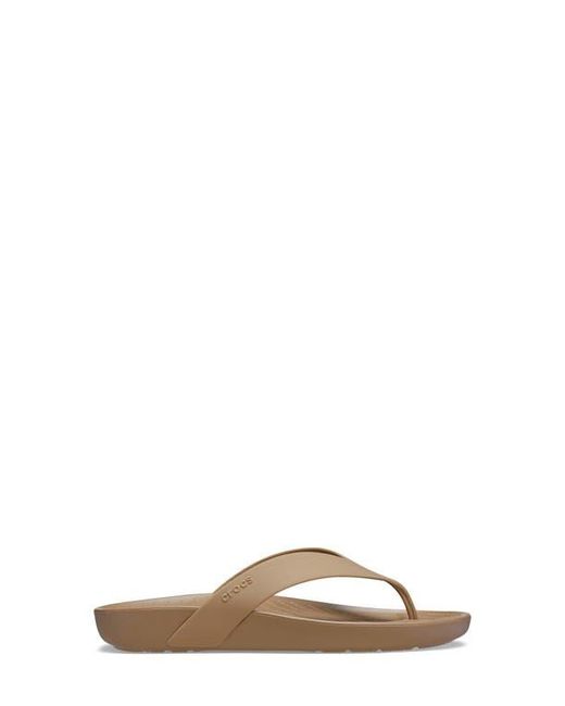 CROCSTM Brown Splash Flip Flop