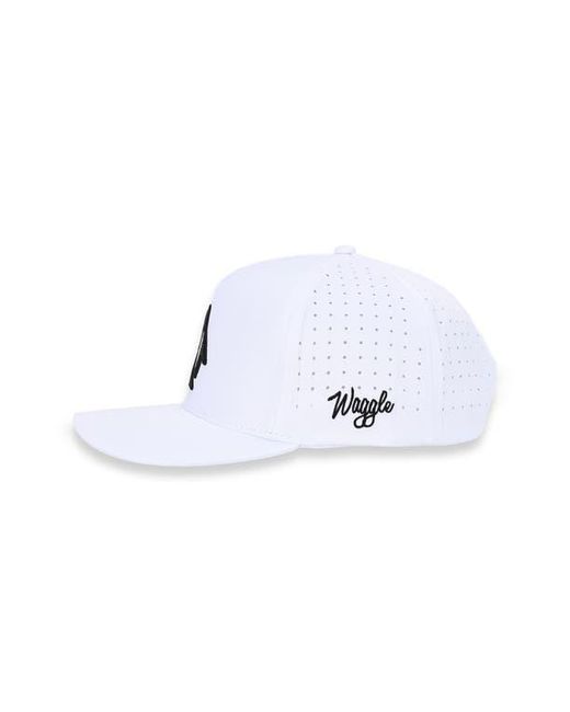 Waggle White Waddle Wedge Baseball Cap for men