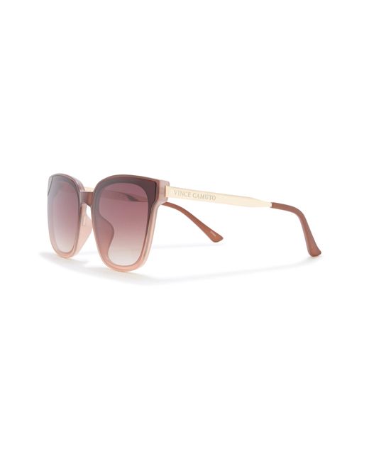 Vince Camuto Pink Two-tone Square Sunglasses