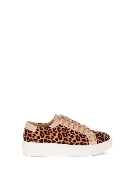 Rag & Co Brown Flippin' Studded Platform Sneaker