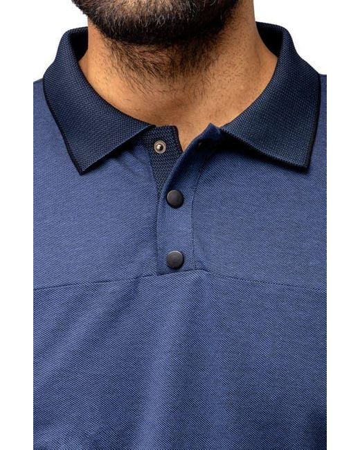 Xray Jeans Blue Piqué Polo for men
