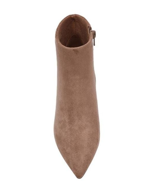 Anne Klein Brown Francesca Kitten Heel Bootie