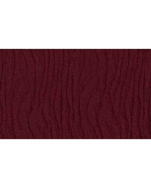 Bobeau Red Animal Jacquard Stripe Cap Sleeve Sweater