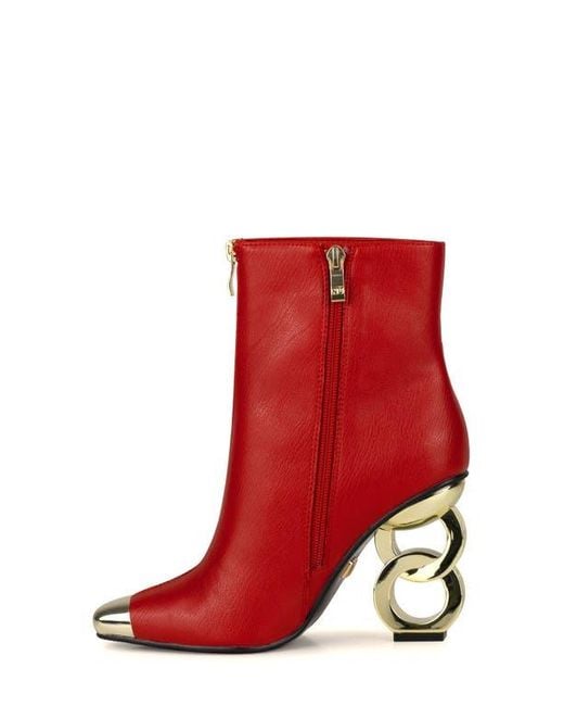 Ninety Union Red Lovely Zipper Boot