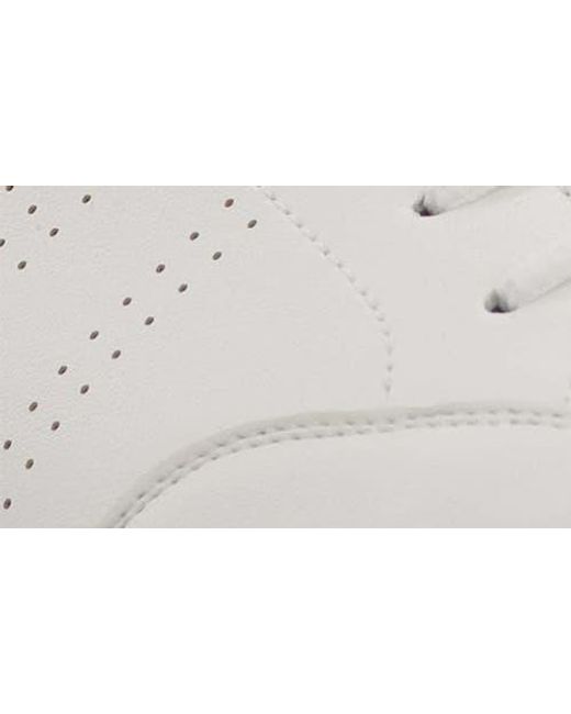 Ben Sherman White Centre Perforated Sneaker for men