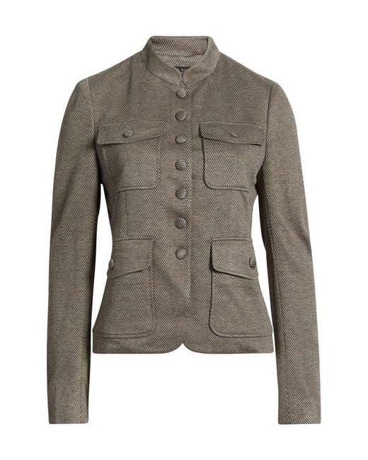 Rag & Bone Gray Mercer Mixed Print Ponte Jacket
