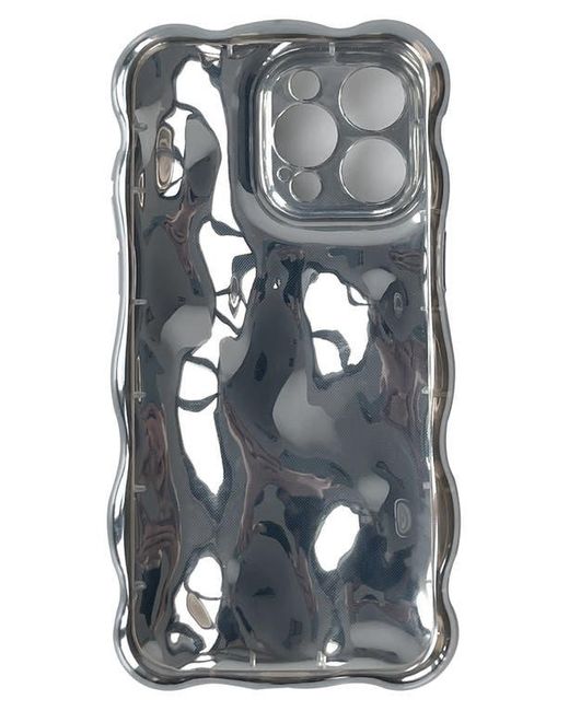 Auramma Gray Chrome Bubbles Iphone 15 Pro Max Case