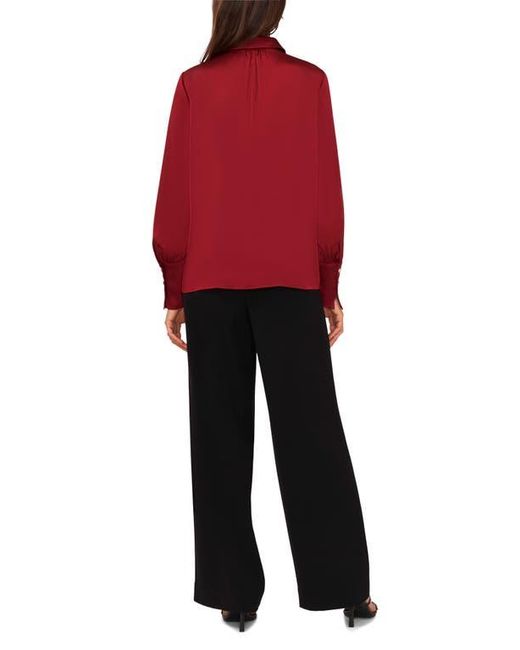 Halogen® Red Button-Up Shirt