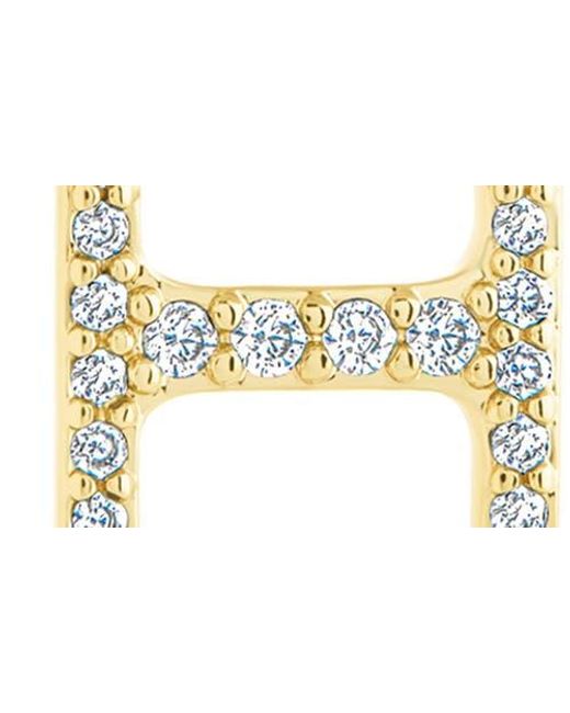 Sterling Forever White Sable Cubic Zirconia Anchor Link Drop Earrings