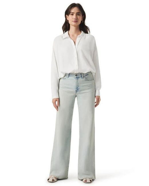 Splendid White Ella Button-Up Shirt