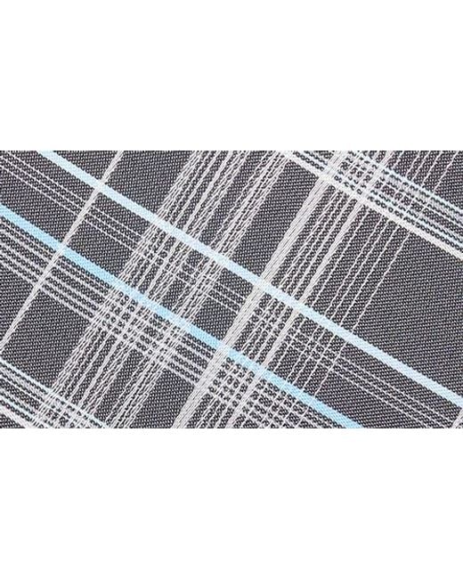 Calvin Klein Gray Walker Plaid Tie for men