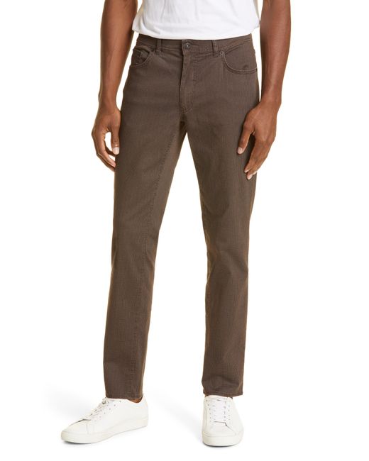 Brax Brown Cooper Fancy Regular Fit Trousers In Espresso At Nordstrom Rack for men