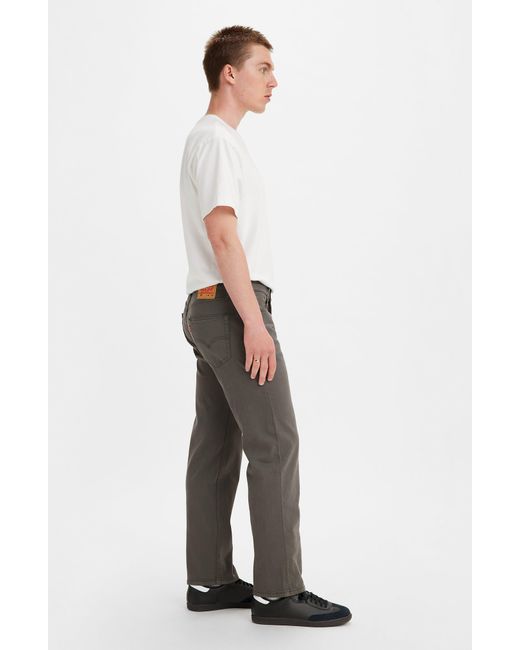 Levi's Gray 505 Regular Straight Leg Jeans for men