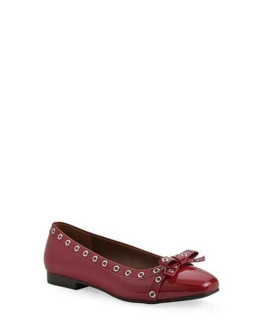 White Mountain Red Bodhi Ballet Flat