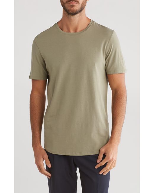 Kenneth Cole Green Crewneck Stretch Cotton T-shirt for men