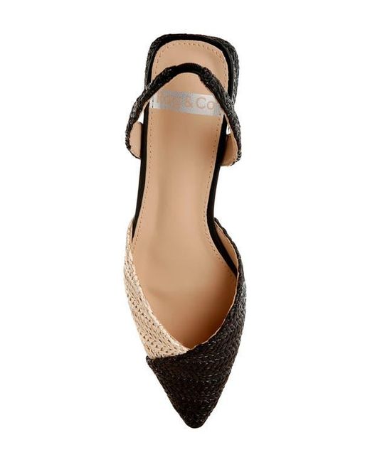 Rag & Co Black Kinjay Slingback Pump