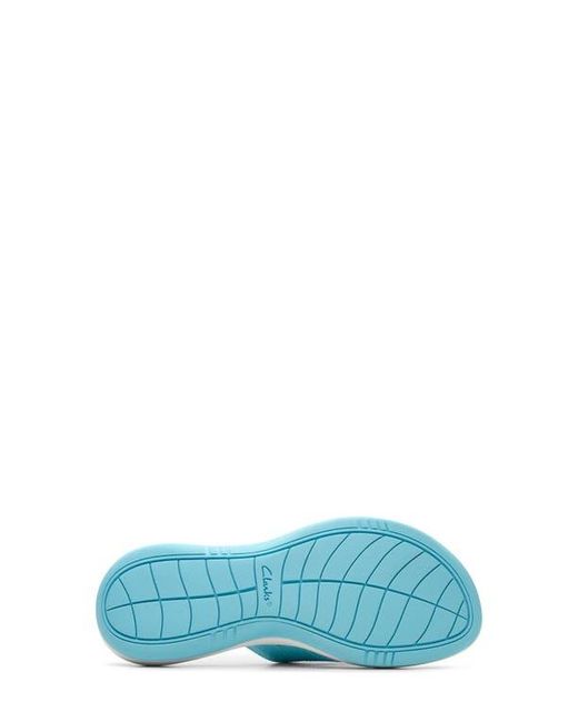 Clarks Blue Clarks Sunmaze Loop Thong Sandal