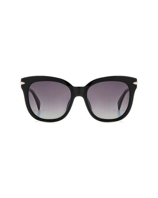 Rag & Bone Black 55Mm Square Sunglasses
