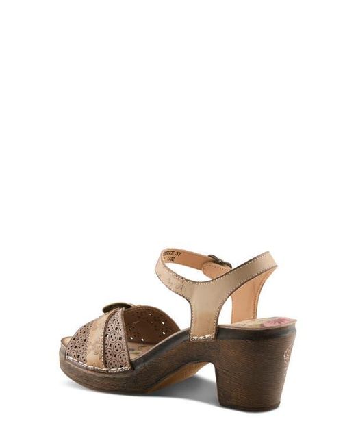 Spring Step Metallic Upperbuck Sandal
