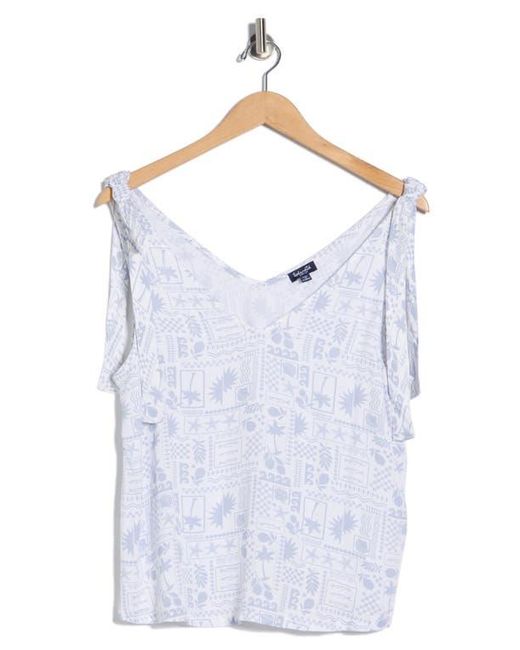 Splendid Blue Tie Strap Tank