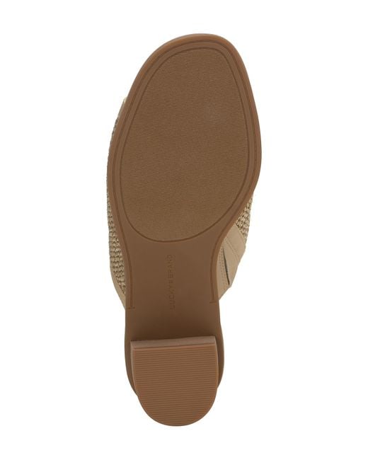 Lucky Brand Brown Lenira Slide Sandal