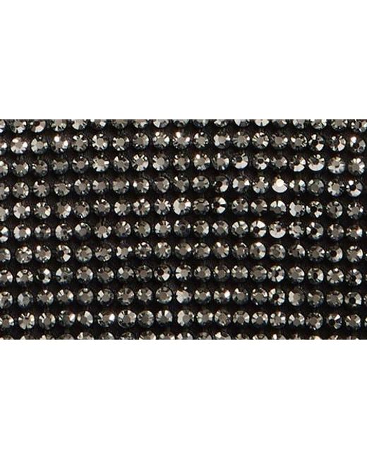 Jessica Mcclintock Black Fayra Crystal Mesh Shoulder Bag