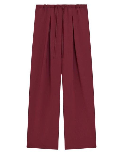 Theory Red Drawstring Pants