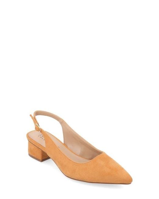 Journee Collection Metallic Sylvia Slingback Pump