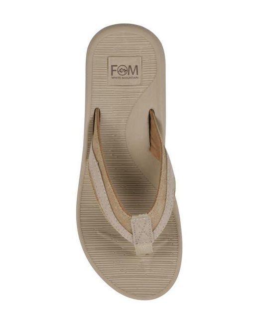 White Mountain Brown Bays Flip Flop Sandal