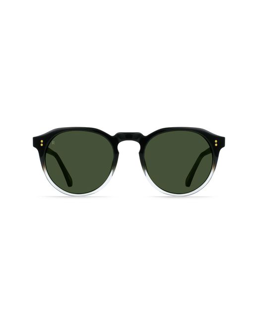 Raen Green Remmy 49mm Round Sunglasses