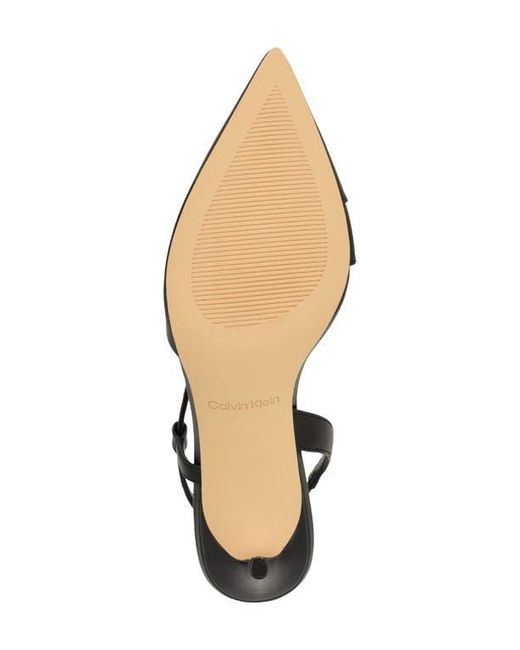 Calvin Klein Black Jistine Slingback Pump
