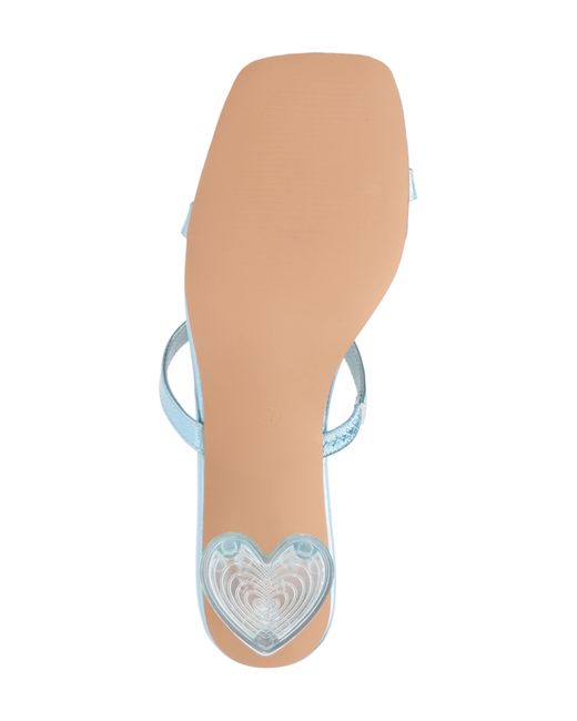 Olivia Miller White Lovely Clear Heel Sandal