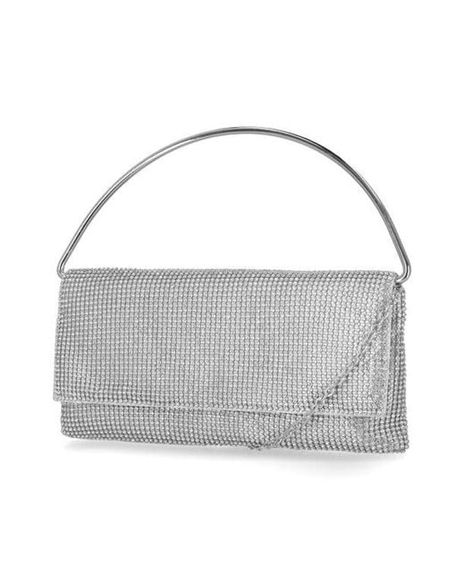 Jessica Mcclintock Gray Isa Crystal Clutch