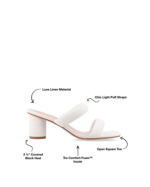 Journee Collection Natural Aniko Double Strap Sandal