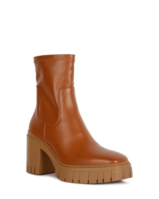LONDON RAG Brown Kokum Bootie