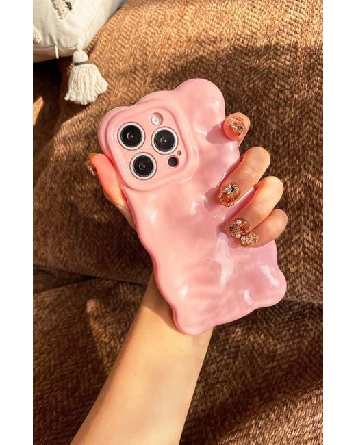 Auramma Pink Bubbles Iphone 15 Pro Case