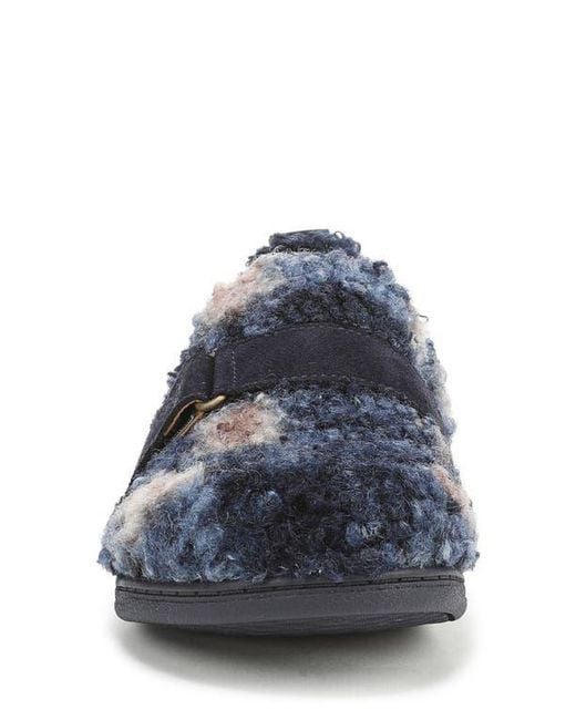 Vionic Blue Imogen Faux Shearling Clog