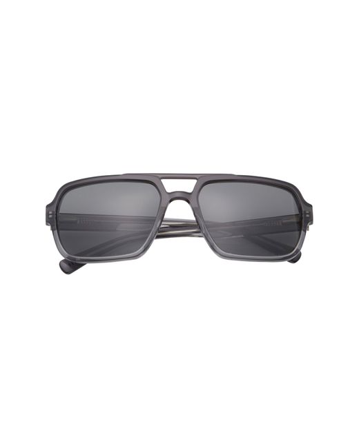 Ted Baker Gray 59mm Polarized Navigator Sunglasses for men