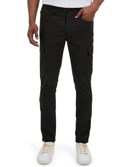 DKNY Black Essential Tech Cargo Pants for men