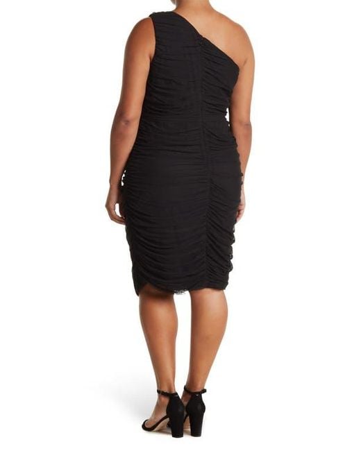 Love By Design Black Vera One Shoulder Dress
