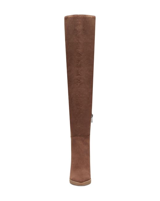 Jessica Simpson Cassida Over The Knee Wedge Boot In Tobacco At ...