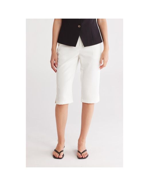 Gemma  Jane White Effortless Crop Straight Leg Pants