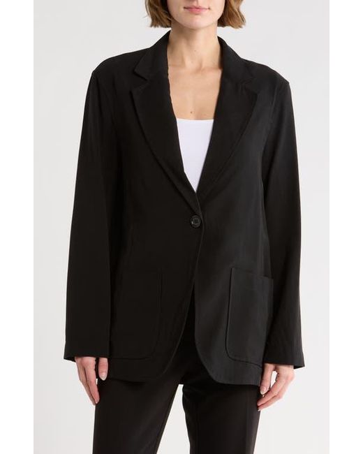 Max Studio Black Single Button Blazer