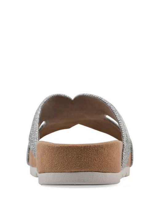 White Mountain Multicolor Tindra Slide Sandal