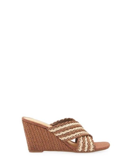 Nine West Brown Novela Slide Sandal