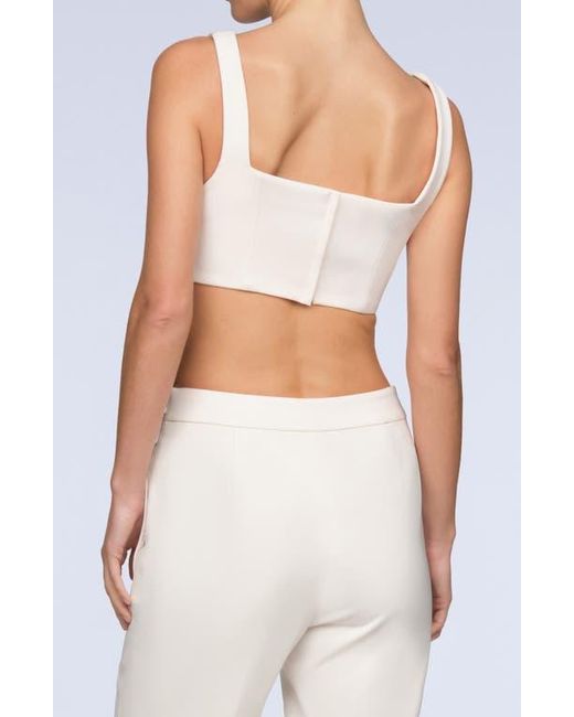BCBGMAXAZRIA White Ruby Crop Top