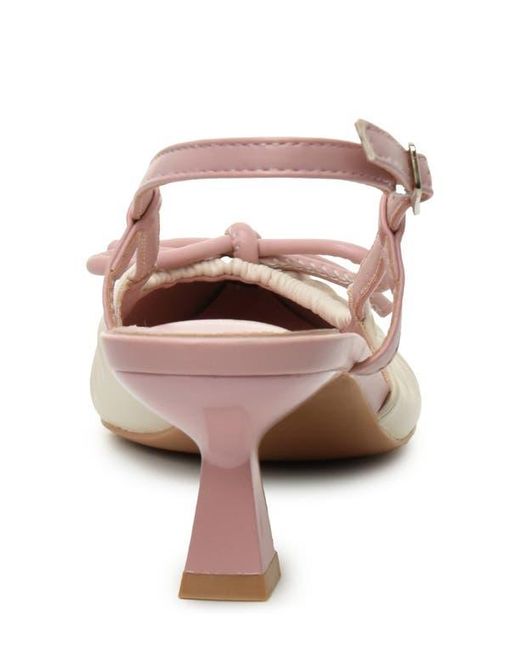 Nicole Miller Pink Slingback Pump