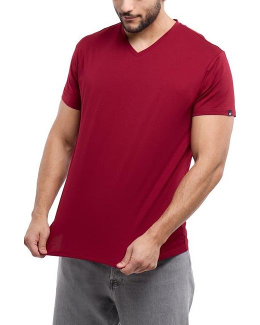 Xray Jeans Red V-Neck Flex T-Shirt for men