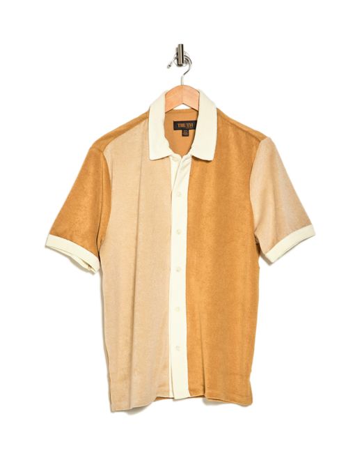Truth Metallic Cabana Beach Terry Button-up Shirt for men