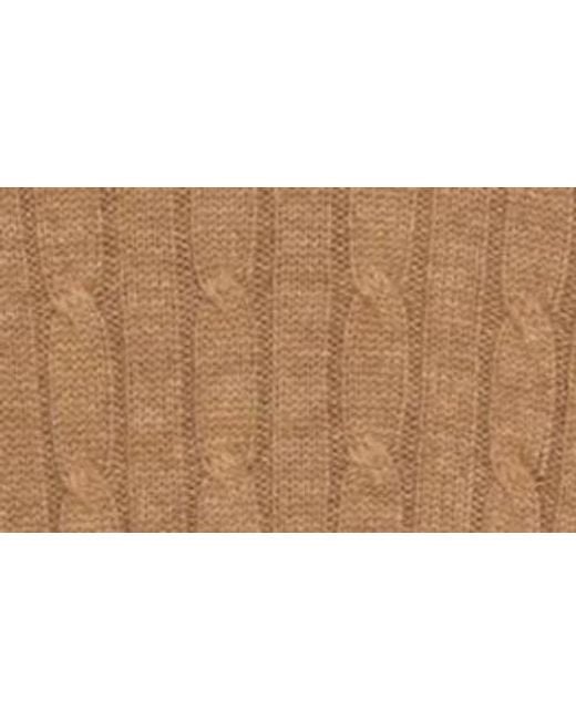 Bruno Magli Blue Cable Knit Hair Sweater for men